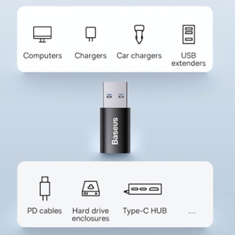مبدل USB 3.1 به USB-C باسئوس مدل ZJJQ000103