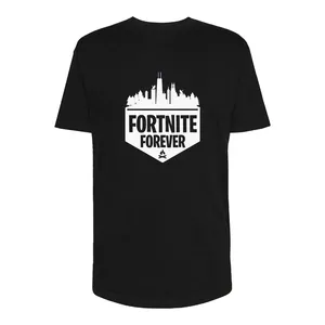 تی شرت لانگ آستین کوتاه مردانه مدل Fortnite کد Sh050 رنگ مشکی