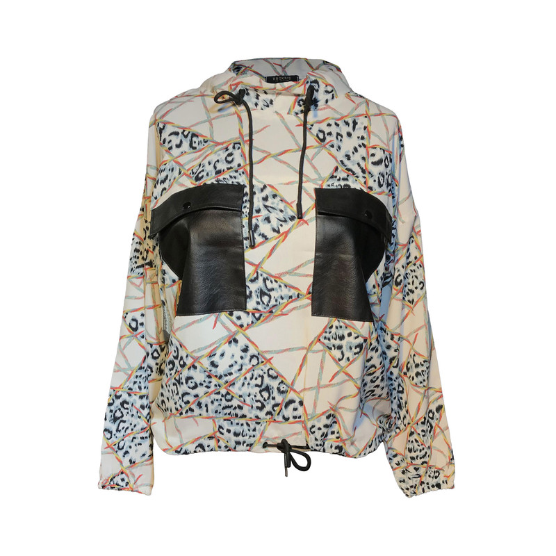 بلوز آستین بلند زنانه مدل دوجیب چرم کد MT72