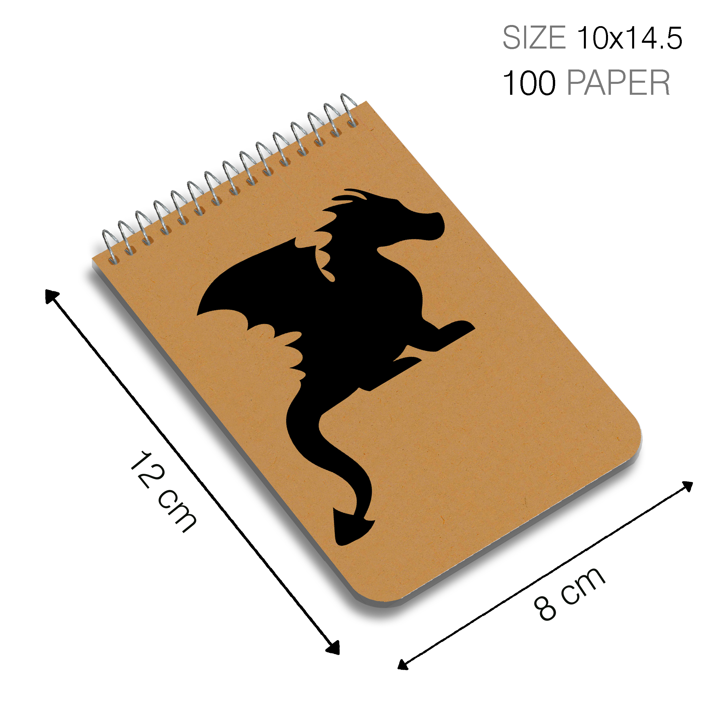 دفترچه یادداشت 100 برگ مستر راد طرح اژدها کد fantasy 1702