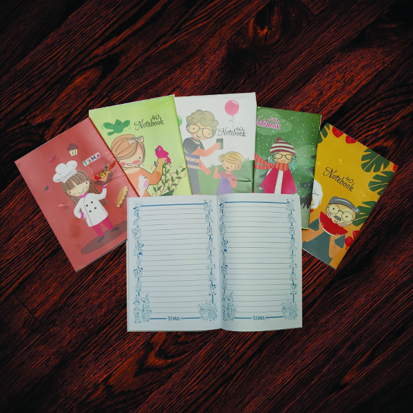 دفتر مشق 40 برگ تیما مدل آدم برفی مجموعه 6 عددی