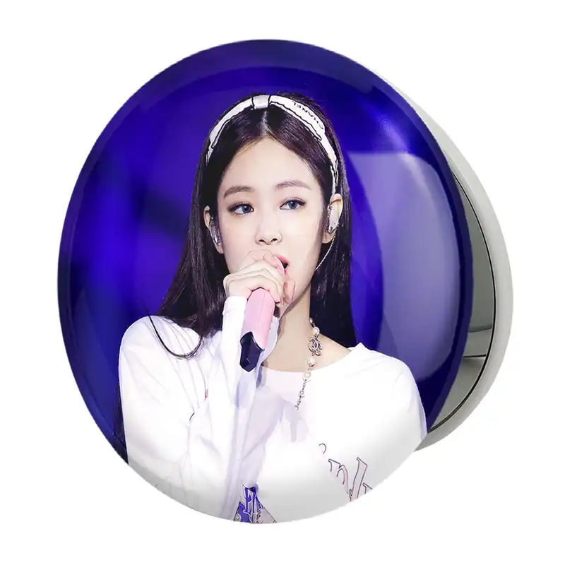 آینه جیبی خندالو طرح جنی بلک پینک Black Pink مدل تاشو کد 14055