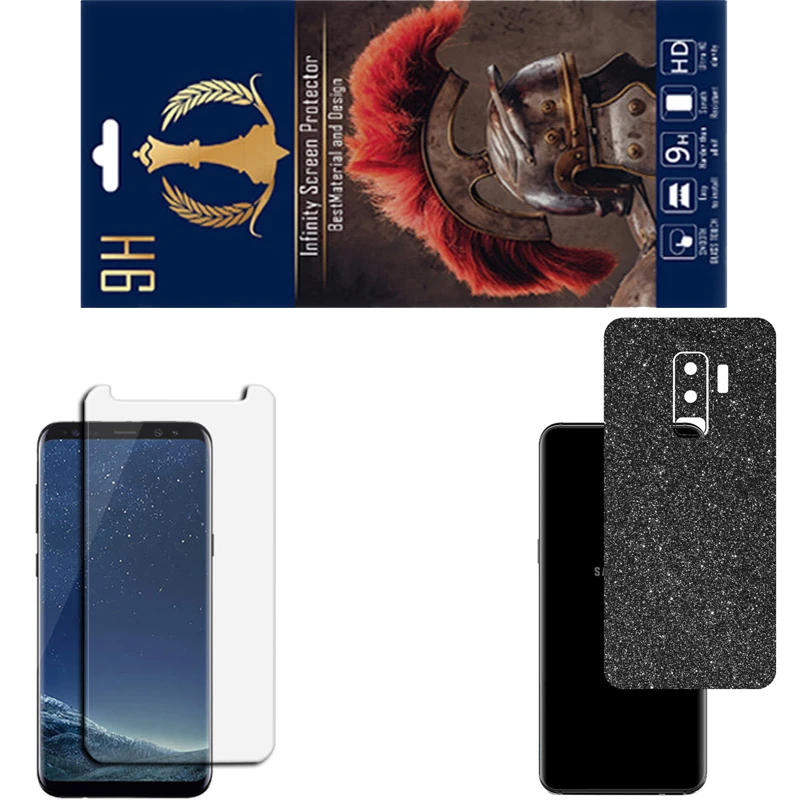محافظ صفحه نمایش اینفینیتی مدل PRO مناسب برای گوشی موبایل سامسونگ GALAXY S9 PLUS به همراه برچسب پوششی