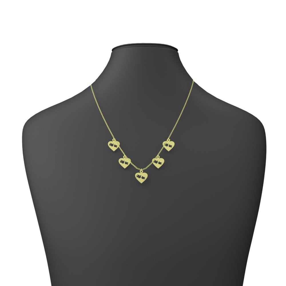 گردنبند طلا 18 عیار زنانه مدوپد مدل پرنده و قلب کد RNA11718 گردنبند طلا 18 عیار زنانه مدوپد مدل پرنده و قلب کد RNA11718