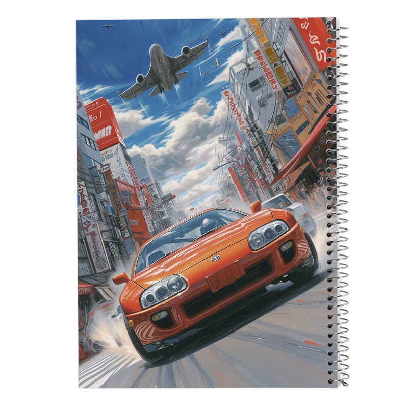 دفتر ژورنال نویسی 50 برگ مدوپد مدل نقطه ای طرح need for speed کد DF13644