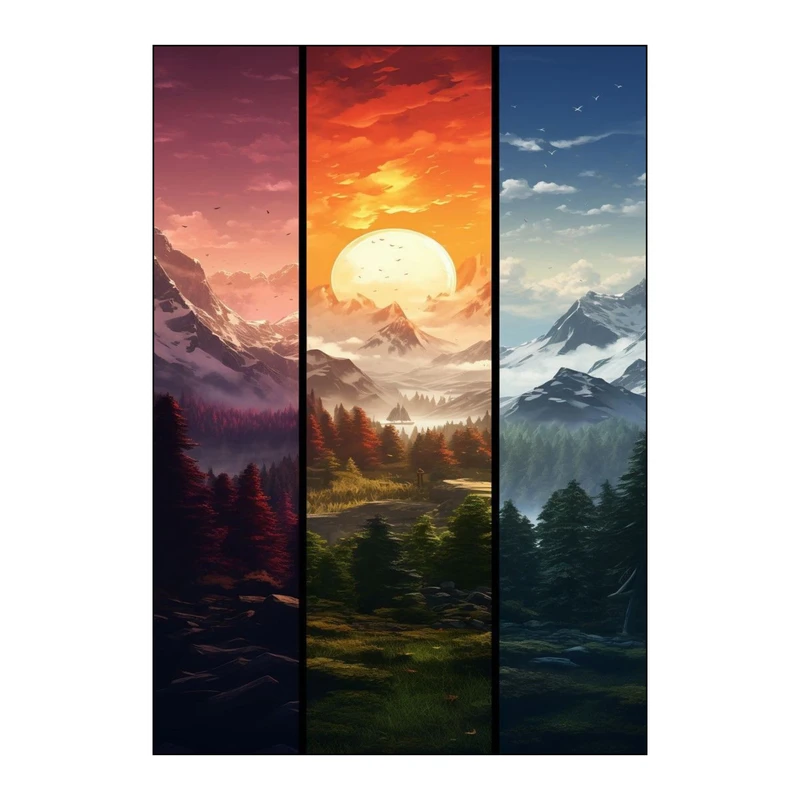 پوستر مدل سه فصل کد BA1236