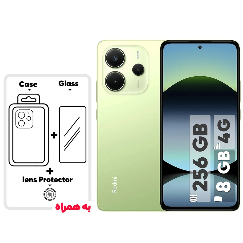 Xiaomi Redmi Note 14 4G - 2 SIM | 256GB - RAM 8GB - With a case, screen protector, - camera lens protector