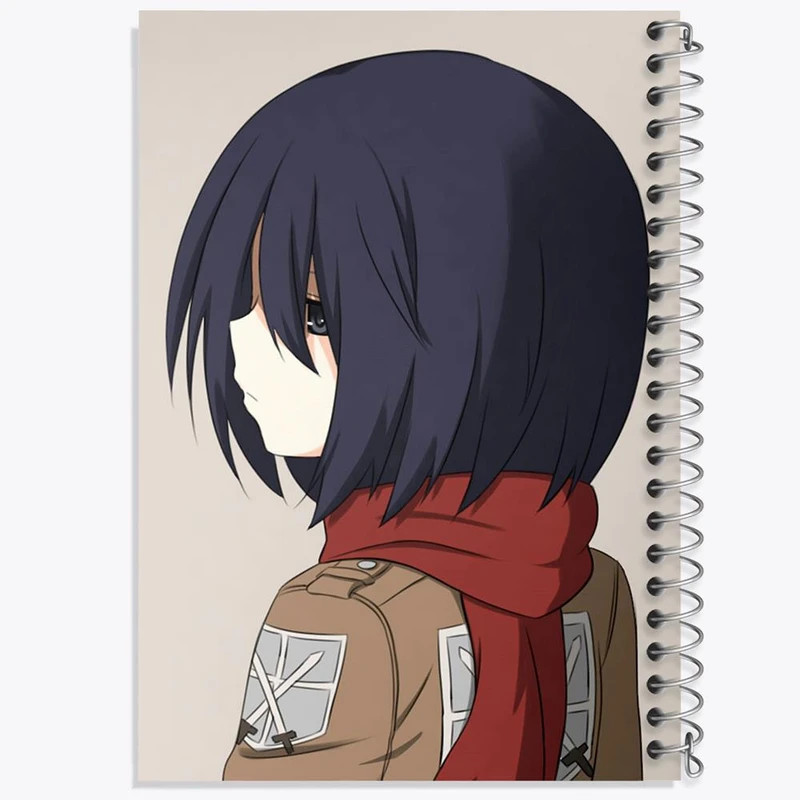 دفتر مشق 50 برگ خندالو مدل میکاسا اکرمن انیمه اتک آن تایتان Attack on Titan کد 18518