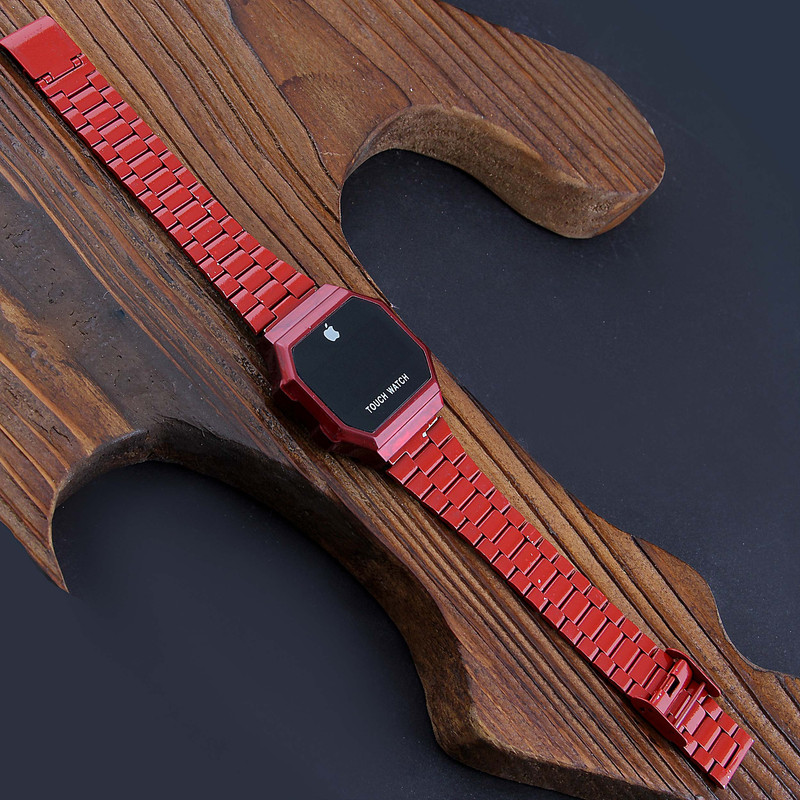 ساعت مچی دیجیتال زنانه مدل بند استیل کد WHW_267