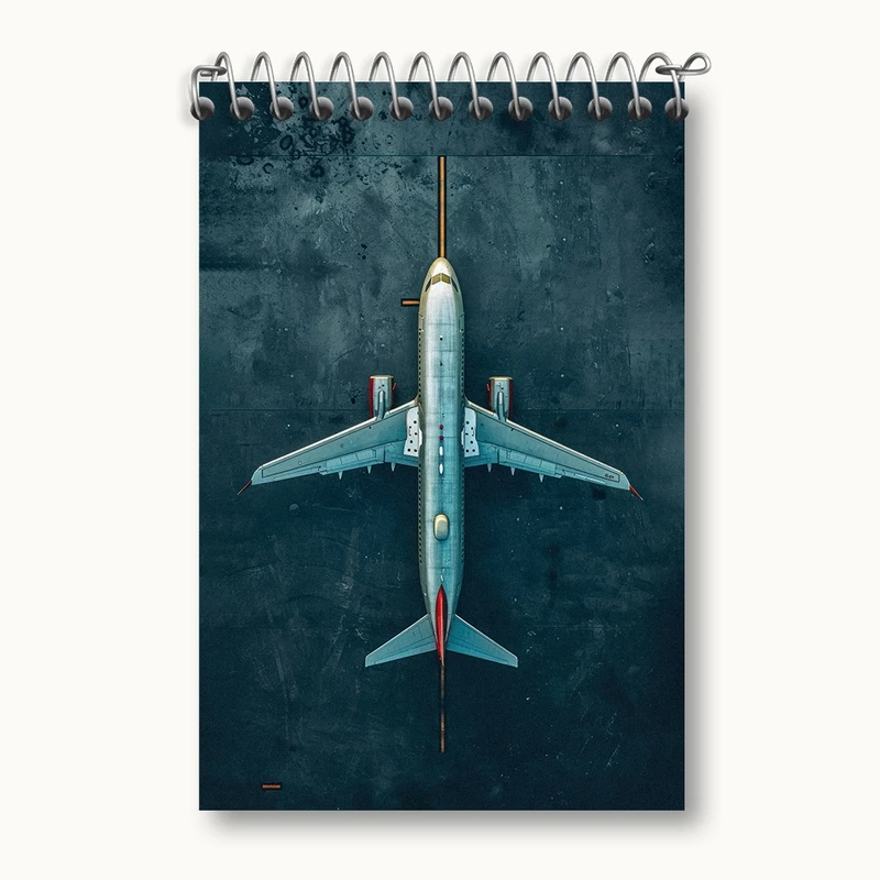 دفتر یادداشت 50 برگ خندالو مدل هواپیما کد F2667