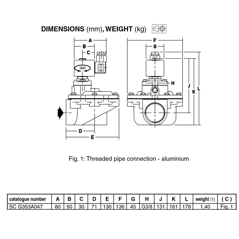 شیر برقی آسکو مدل SCG353A047-1 1/2-220v شیر برقی آسکو مدل SCG353A047-1 1/2-220v