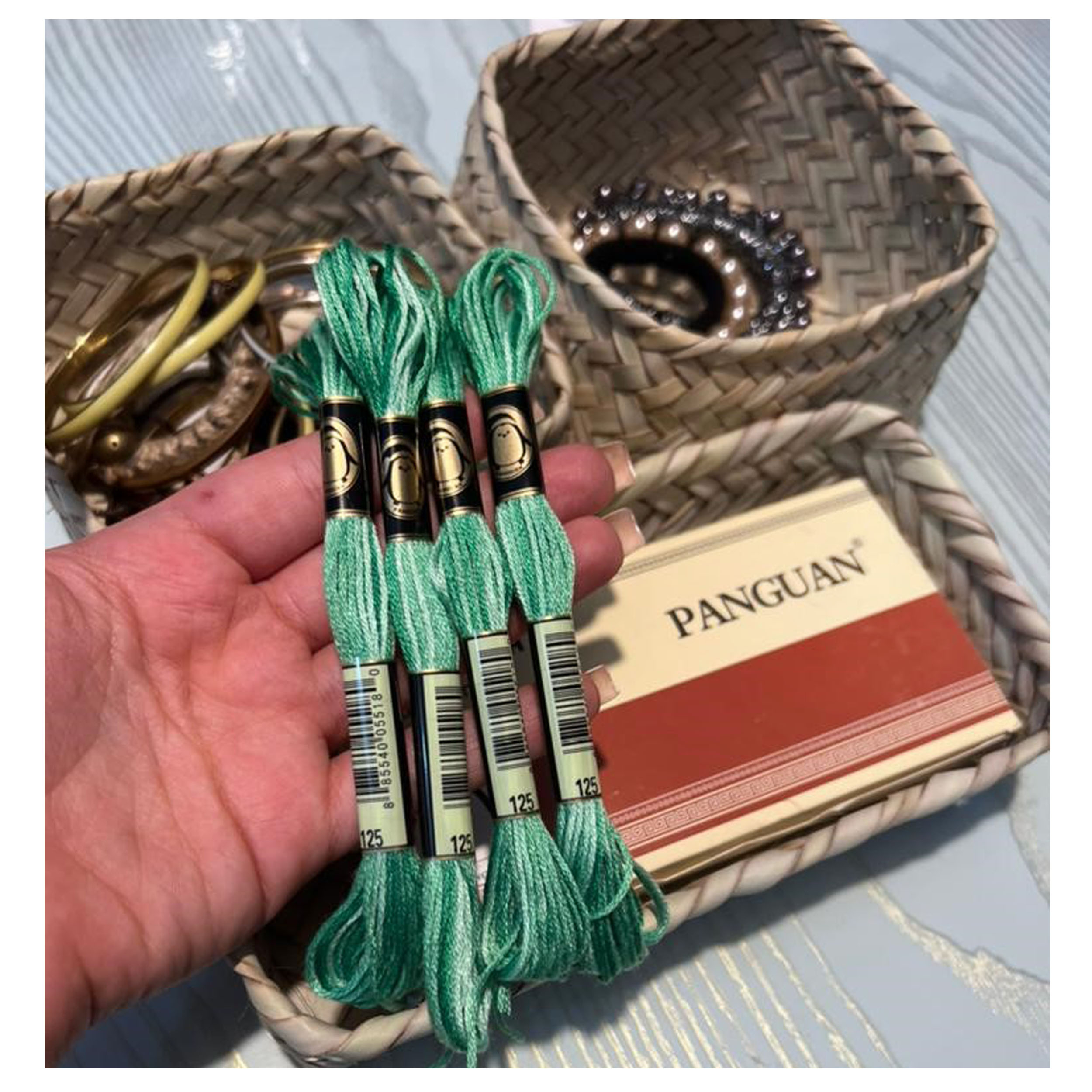 نخ گلدوزی پنگوئن مدل PNG-06 کد P-125 مجموعه 6 عددی