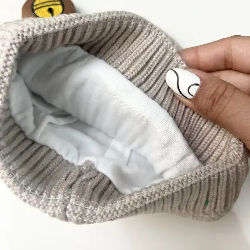 کلاه بافتنی بچگانه مدل فانتزی چشمک کد KE R M 9