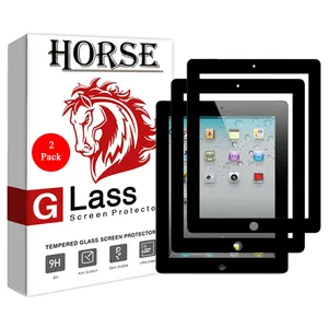 محافظ صفحه نمایش گلس 5D هورس مدل FAG مناسب برای تبلت اپل 3 iPad بسته دو عددی