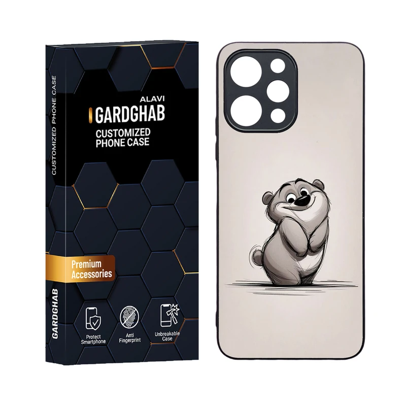 کاور گارد قاب علوی مدل دورژله ای کارتنی و انیمه مناسب برای گوشی موبایل شیائومی Poco M6 pro 5G