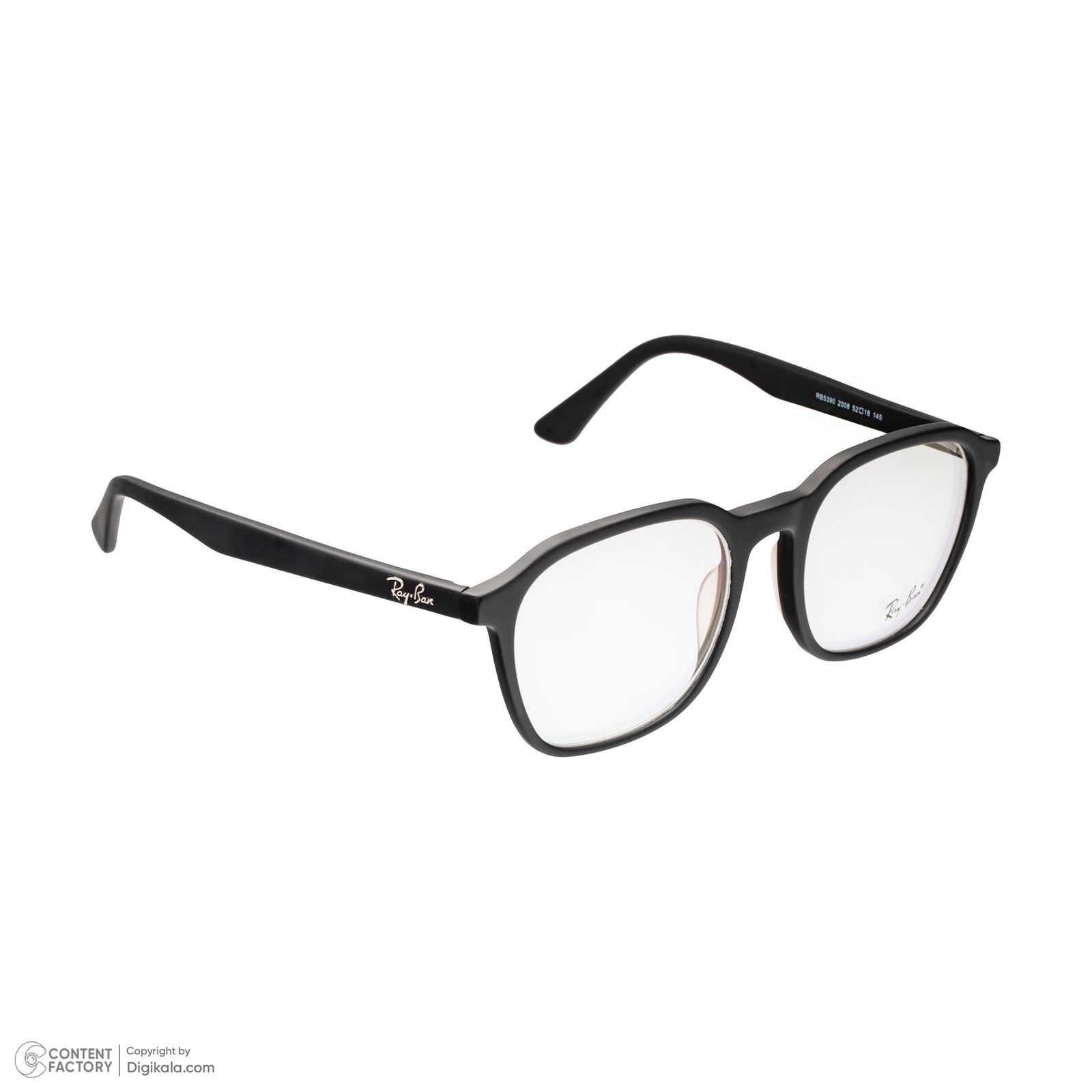 فریم عینک طبی مربعی ری بن مدل RB5390-2008 مناسب برای صورت بیضی، قلب و گرد -  - 5