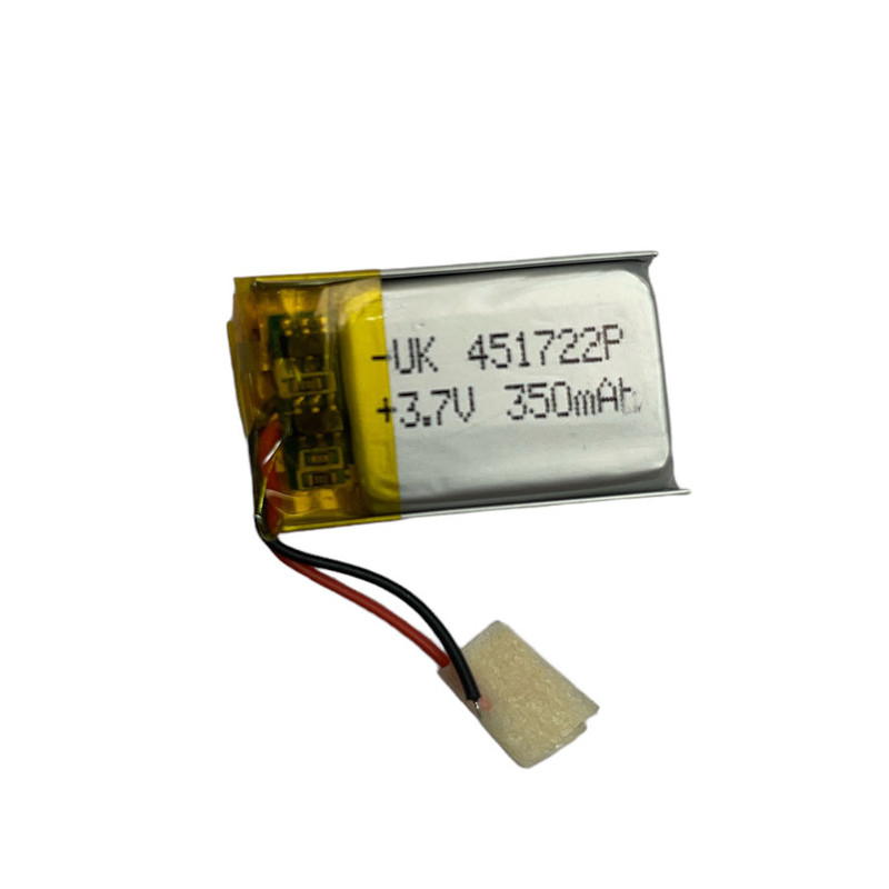 باتری لیتیومی کد 451722 ظرفیت 350 میلی آمپر ساعت