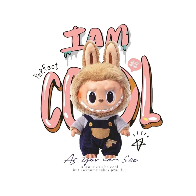 استیکر پارچه و لباس پاد آفرین مدل لبوبو کد 729