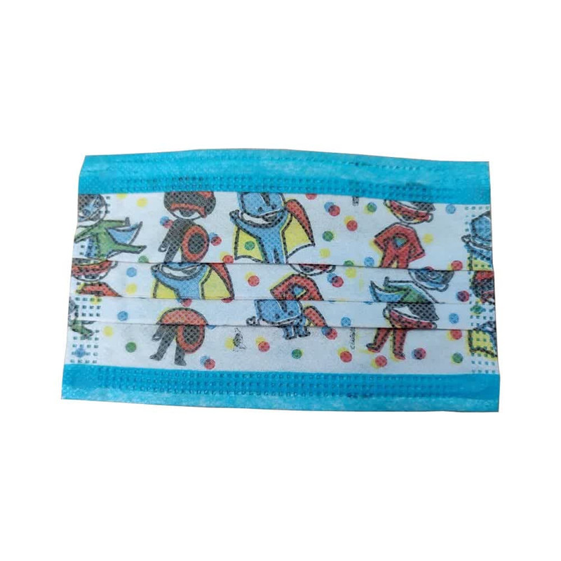 ماسک تنفسی کودک مدل طرح دار بسته 50 عددی