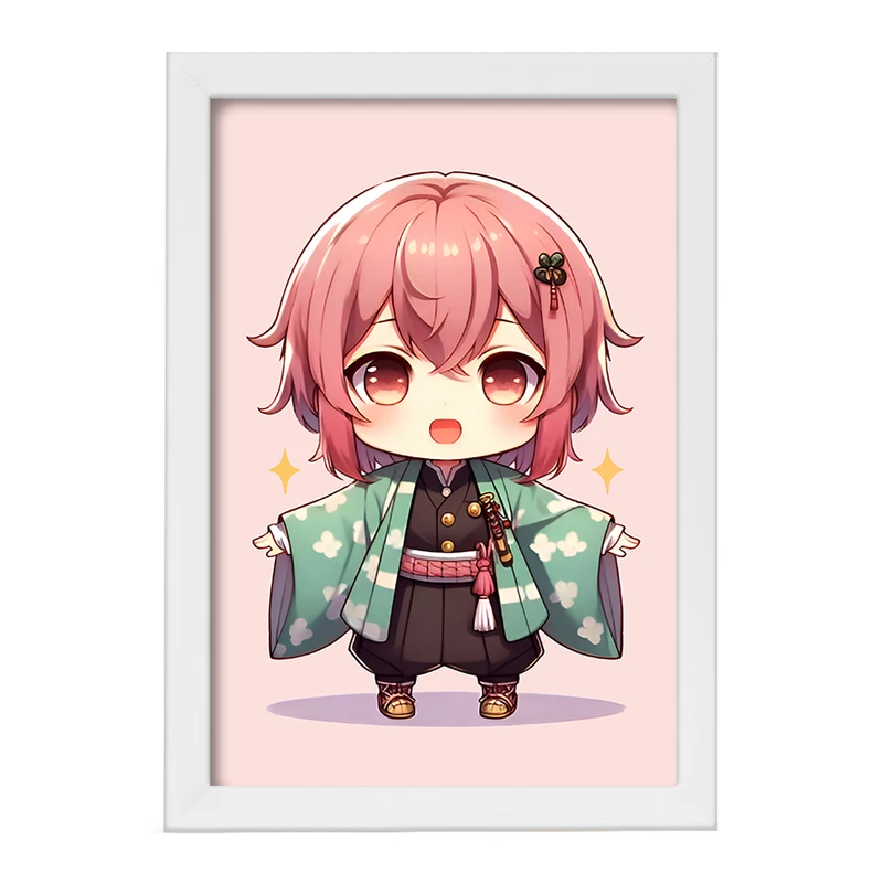 تابلو خندالو مدل دختر انیمه ای کد F9455