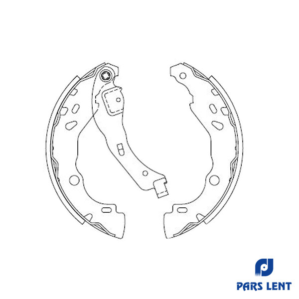 لنت ترمز عقب پارس لنت مدل 71065 مناسب برای رنو L90 اتوماتیک
