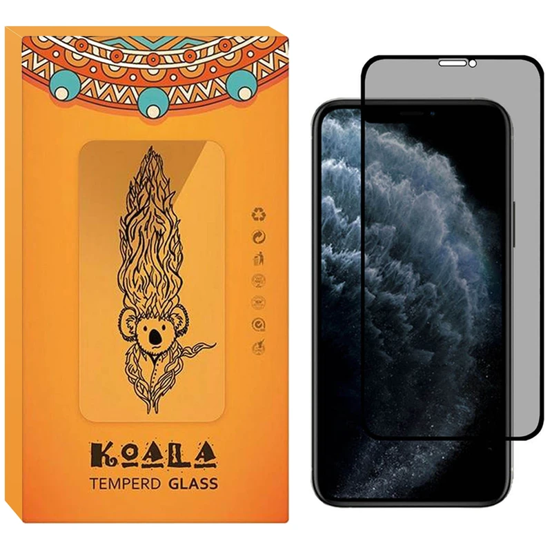 محافظ صفحه نمایش حریم شخصی کوالا مدل PRY-01 مناسب برای گوشی موبایل اپل Iphone XS MAX 