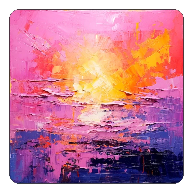 مگنت کاکتی طرح نقاشی رنگ روغن مدل mp70484