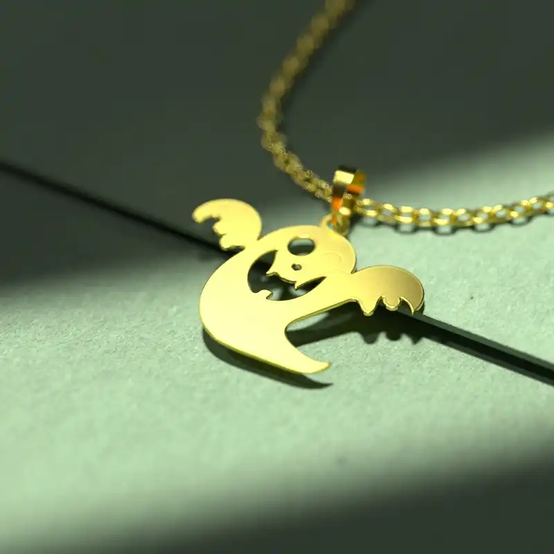 گردنبند طلا 18 عیار زنانه مدوپد مدل هالووین کد G3-1-1041