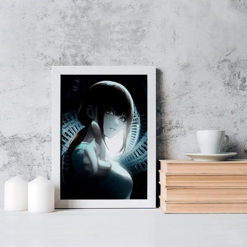 تابلو خندالو مدل ماکیما انیمه مرد اره ای کد 17855