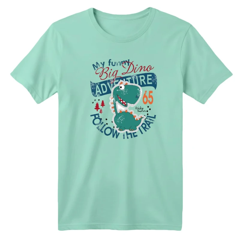 تی شرت آستین کوتاه بچگانه مدل دایناسور کد ۳۱