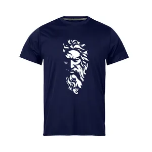تی شرت آستین کوتاه مردانه مدل Zeus_N1_0193 رنگ سرمه ای