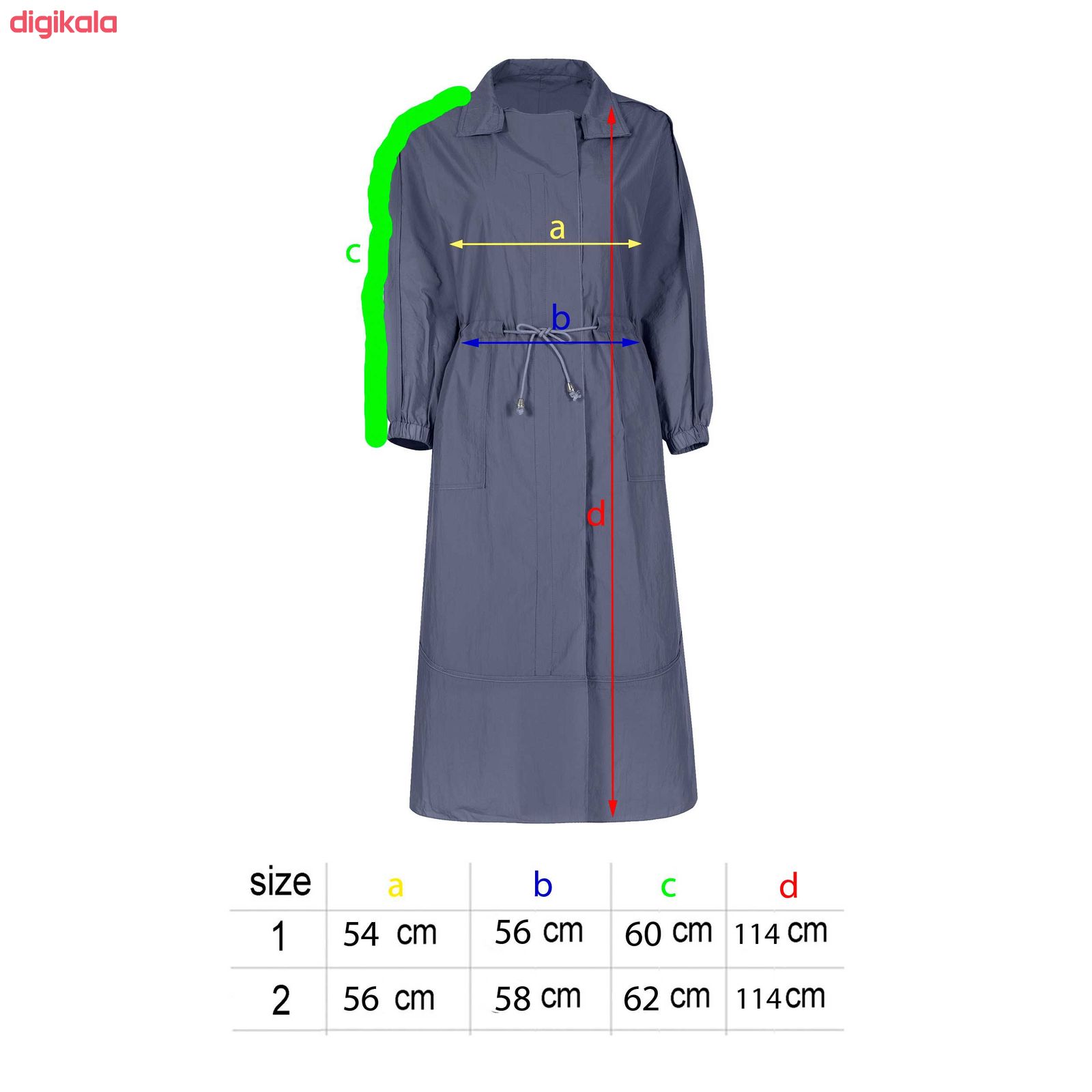 خرید اینترنتی با تخفیف ویژه بارانی زنانه مدل Taak-105