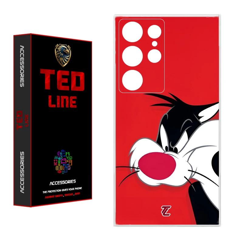 کاور تدلاین طرح کارتون سیلوستر کد 1221 مناسب برای گوشی موبایل سامسونگ Galaxy S23 Ultra