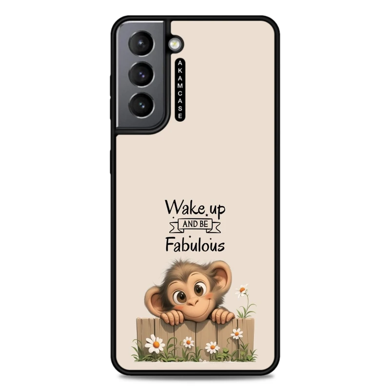 کاور آکام مدل AMC-WSGS21-ANIMALS QOUTES-26 مناسب برای گوشی موبایل سامسونگ Galaxy S21