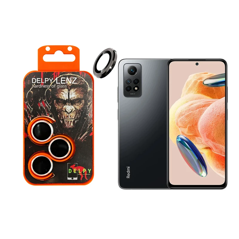 محافظ لنز دوربین دلپی مدل Monkey-Ring-FR مناسب برای گوشی موبایل شیائومی Redmi Note 12 Pro 4G بسته سه عددی