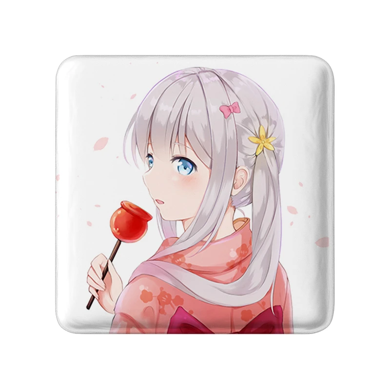 مگنت خندالو طرح ساگیری انیمه ارومانگا سنسی Eromanga Sensei  مدل مربعی کد 22728