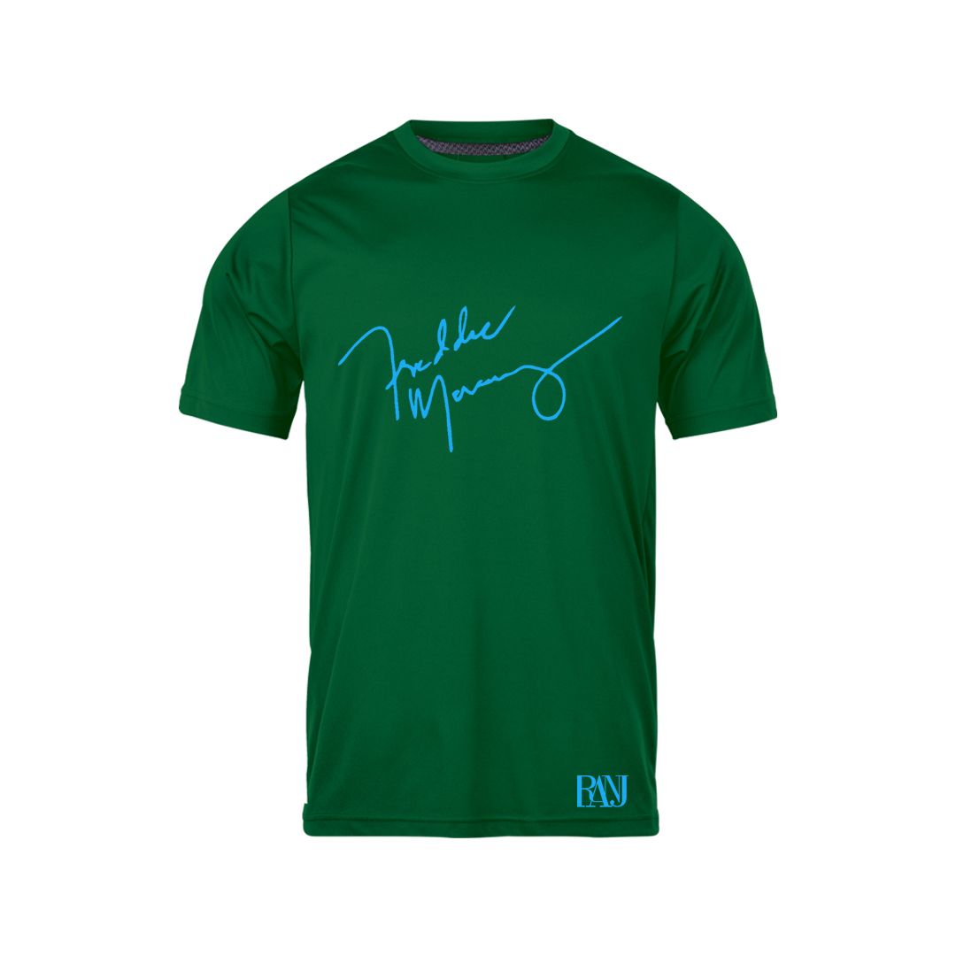 تی شرت آستین کوتاه مردانه رانژ مدل امضا 005-23RA06 رنگ سبز