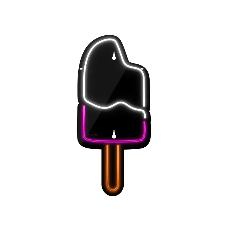 چراغ دیواری نئون دیزاین طرح Ice-Cream-2-BL_MLC