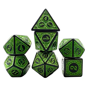 تاس بازی مدل Dungeons and Dragons بسته 7 عددی