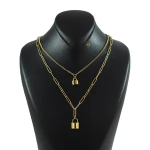 گردنبند زنانه مدل قفل کد X147