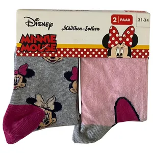 جوراب دخترانه دیزنی مدل MOJ-309384 مجموعه 2 عددی
