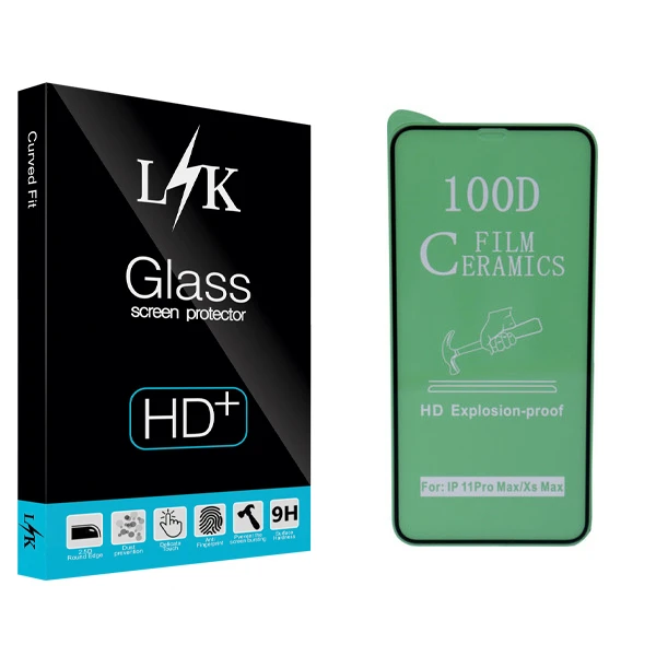 محافظ صفحه نمایش ال کی مدل Hard glass مناسب برای گوشی موبایل اپل iphone xs max