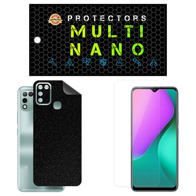 محافظ صفحه نمایش مولتی نانو مدل X-SFG مناسب برای گوشی موبایل اینفینیکس Hot 10 Play به همراه برچسب پوششی