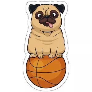 استیکر لپ تاپ مدل Want To Play Basketball with Poggy?