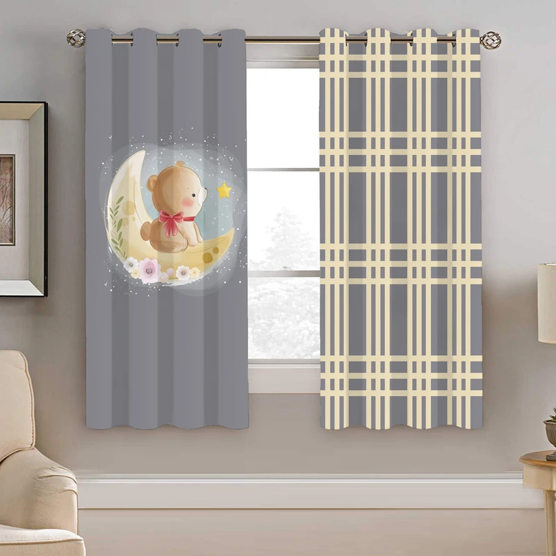 پرده نیروانا طرح کودک مدل مخمل کد 8360 سایز 140×200 سانتی متر