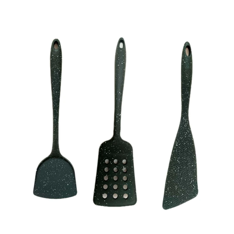 سرویس کفگیر و ملاقه 3 پارچه مدل سیلیکون کهکشانی