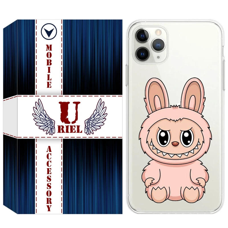کاور یوریل مدل Clear کد 138 طرح لبوبو Labubu مناسب برای گوشی موبایل اپل iPhone 11 Pro Max