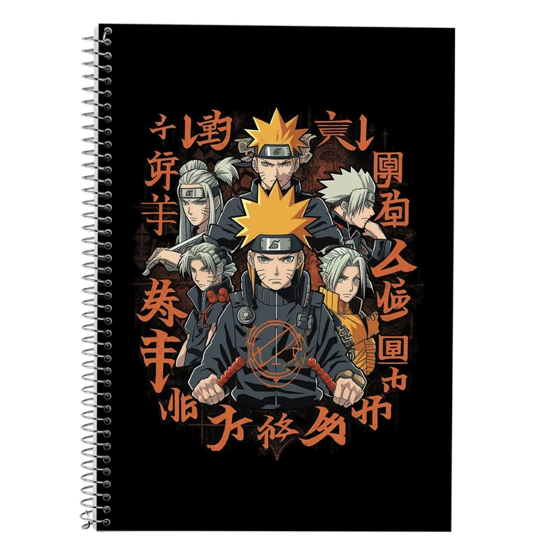 دفتر زبان 50 برگ مدوپد مدل سه خط طرح نارتو narto کد DF10641