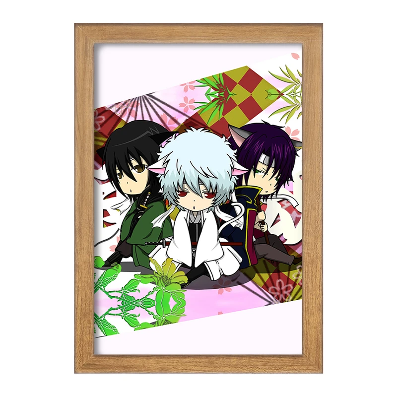 تابلو خندالو مدل گینتوکی و یوشیدا انیمه گینتاما  کد 12968