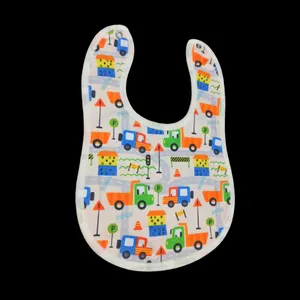 پیش بند نوزادی مدل دکمه ای دورو طرح ماشینها
